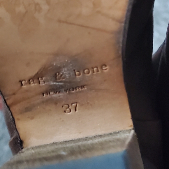 RAG & BONE Heeled Ankle Boots ☆ Heel Zip ☆ 3" Heel ☆ SIZE 37 EUR or 7 US WOMENS - Picture 10 of 11